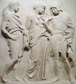 antikes Relief Orpheus